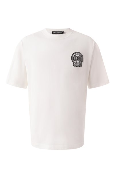 Мужская хлопковая футболка DOLCE & GABBANA, арт. G8PN9Z/G7NYE