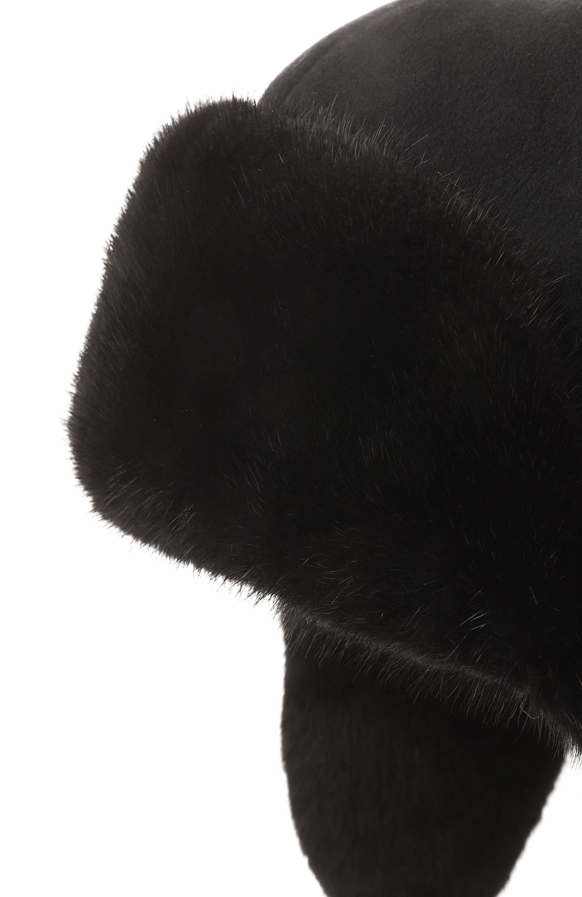 Кашемировая шапка-ушанка бруклин с мехом норки FURLAND, арт. 0130910010048600044, фото 3