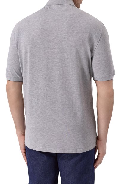 Хлопковое поло BRUNELLO CUCINELLI, арт. ME8548788W, фото 4