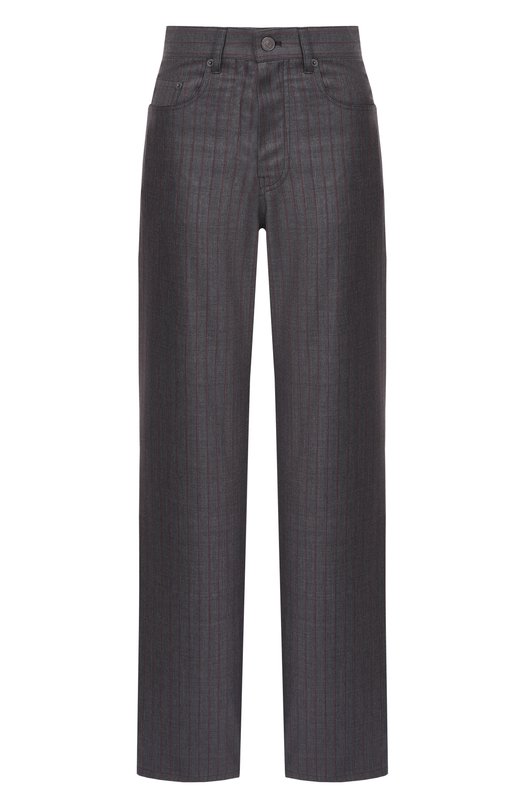 Шерстяные брюки Balenciaga 850689/TPT05 Серый 850689/TPT05