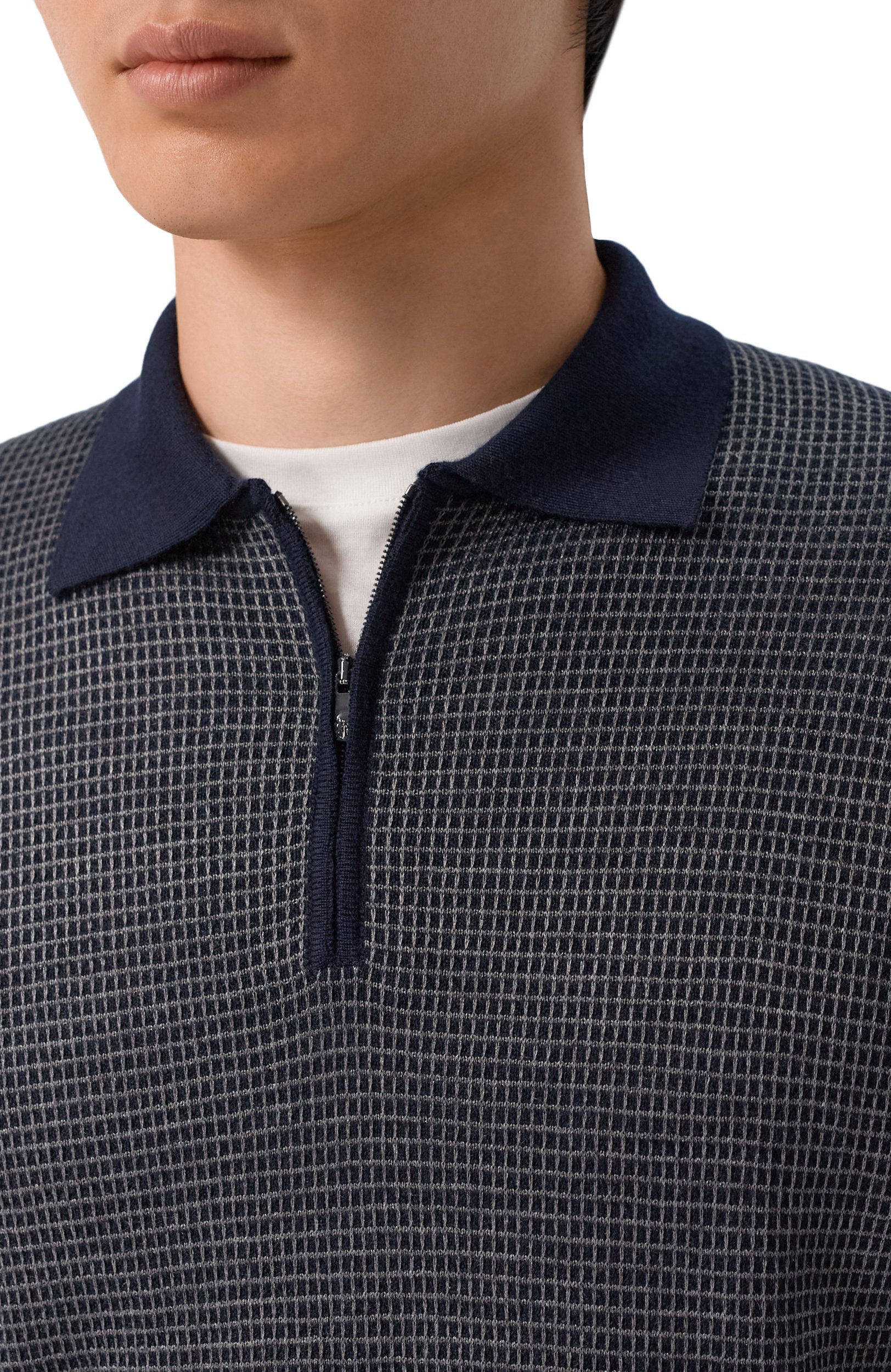 Поло из шерсти и шелка CORNELIANI, арт. 28M587/2A25144, фото 5