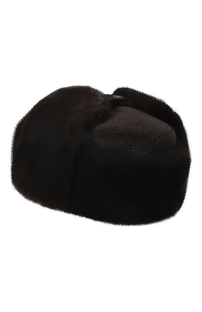 Шерстяная шапка-ушанка с мехом норки VICTORIA KUSENKOVA, арт. 339100204115, фото 3