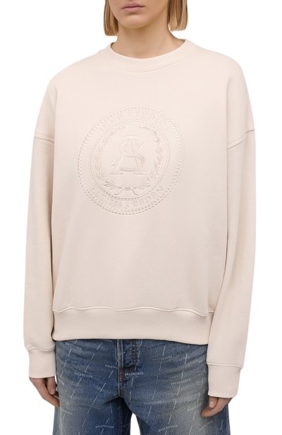 Хлопковый свитшот ACNE STUDIOS светло-бежевого цвета по цене 49950 руб., арт. AI0081, фото 3 Хлопковый свитшот ACNE STUDIOS, арт. AI0081, фото 3