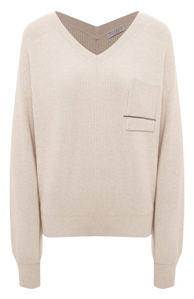 Хлопковый пуловер BRUNELLO CUCINELLI, арт. M1919B1351, фото 1