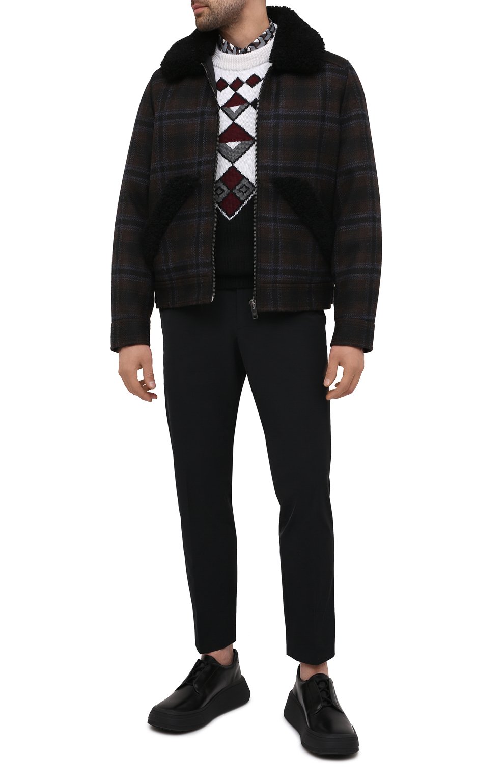 Кожаные дерби PRADA, арт. 2EG312-B4L-F0002, фото 2