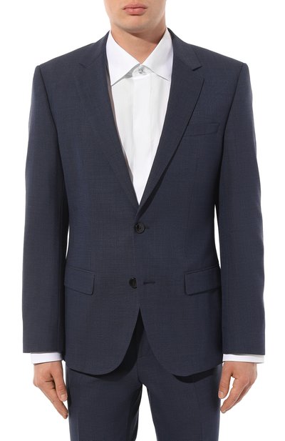 Шерстяной костюм HUGO темно-синего цвета по цене 58200 руб., арт. 50497991, фото 2 Шерстяной костюм HUGO, арт. 50497991, фото 2