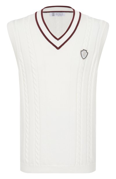 Мужской хлопковый жилет BRUNELLO CUCINELLI, арт. M28707917T