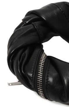 Женский клатч bracelet JIL SANDER черного цвета, арт. J08WF0011/P5388 | Фото 3 (Материал: Натуральная кожа; Драгоценные камни: Проставлено; Ошибки технического описания: Нет высоты; Размер: mini; Материал сплава: Проставлено; Женское Кросс-КТ: Клатч-клатчи, Вечерняя сумка)