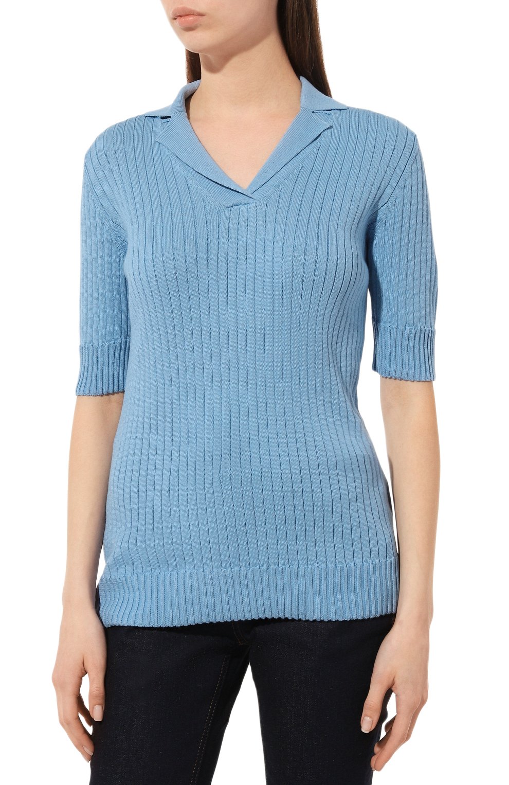 Пуловер из хлопка и виск озы PIETRO BRUNELLI, арт. MAG035/C00102, фото 3