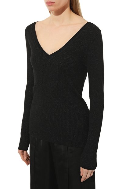 Шерстяной пуловер P.A.R.O.S.H. черного цвета по цене 28750 руб., арт. L0ULUX-D511583, фото 3 Шерстяной пуловер P.A.R.O.S.H., арт. L0ULUX-D511583, фото 3