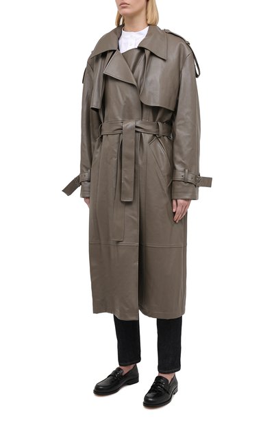 Тренч LOW CLASSIC хаки цвета по цене 51850 руб., арт. L0W20FW_CT16KH, фото 3 Тренч LOW CLASSIC, арт. L0W20FW_CT16KH, фото 3