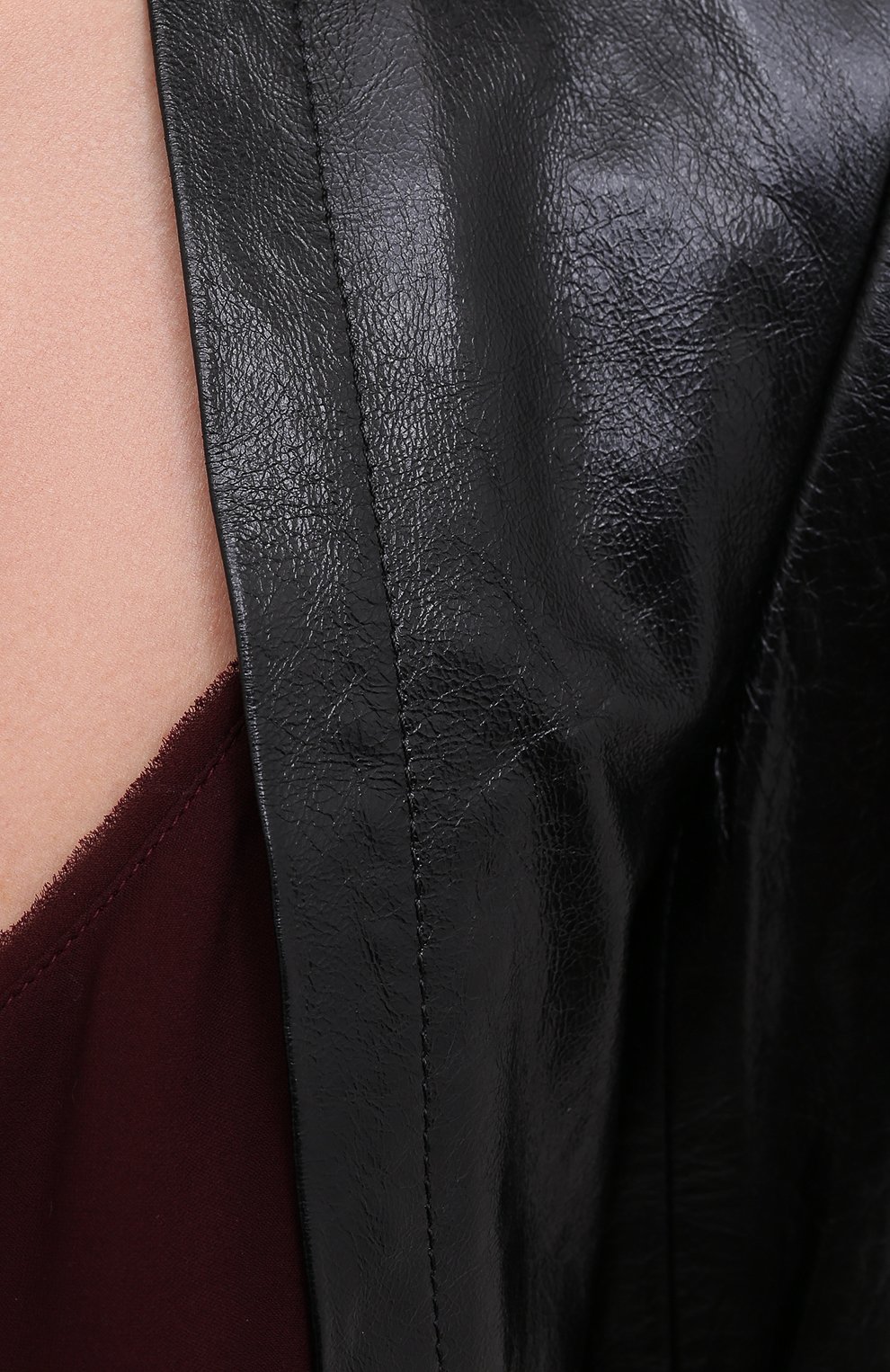 Кожаный жакет ANN DEMEULEMEESTER черного цвета по цене 199500 руб., арт. 2002-1009-P-272-099, фото 6 Кожаный жакет ANN DEMEULEMEESTER, арт. 2002-1009-P-272-099, фото 6