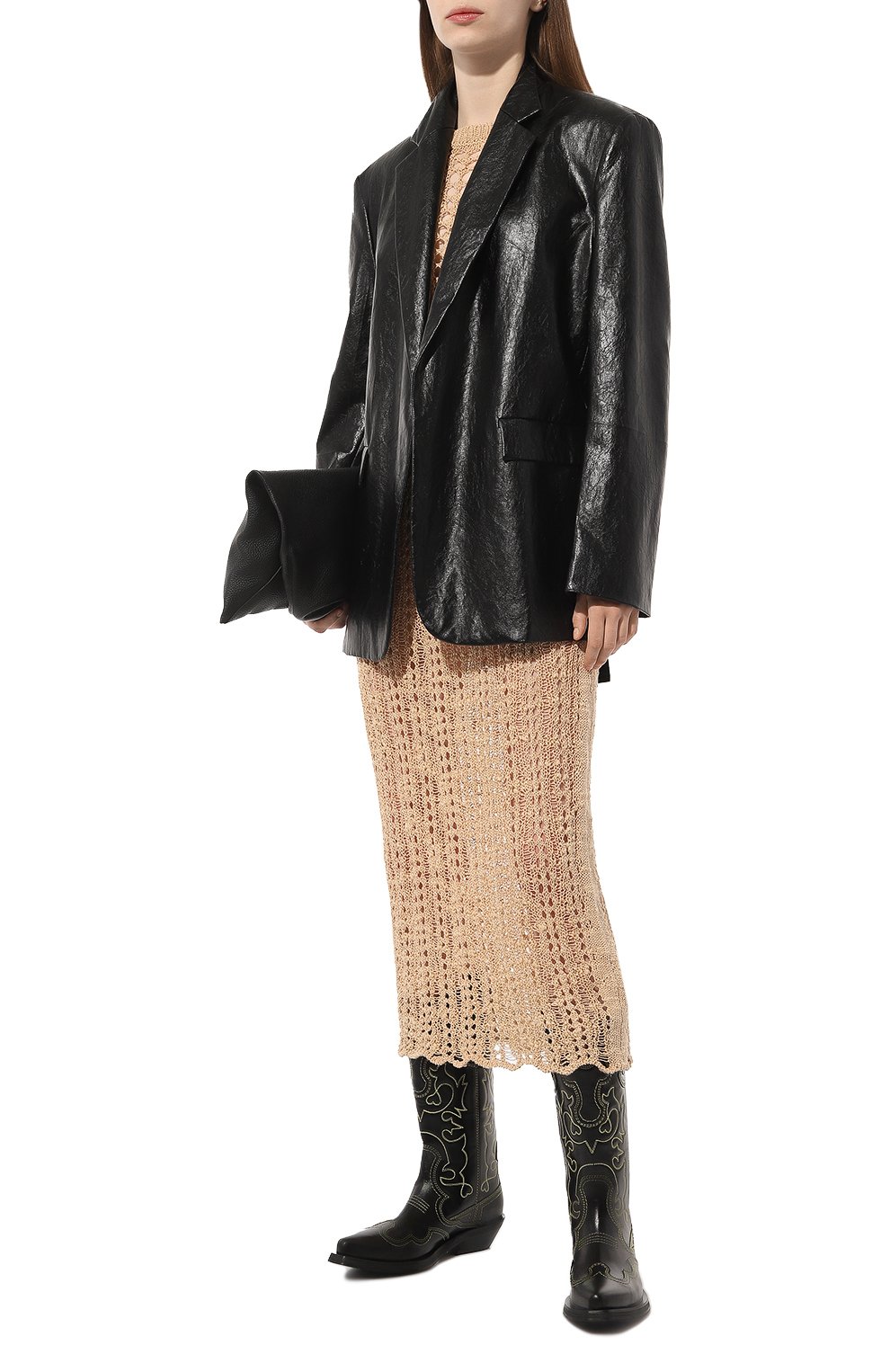 Кожаные казаки GANNI, арт. S2169, фото 2