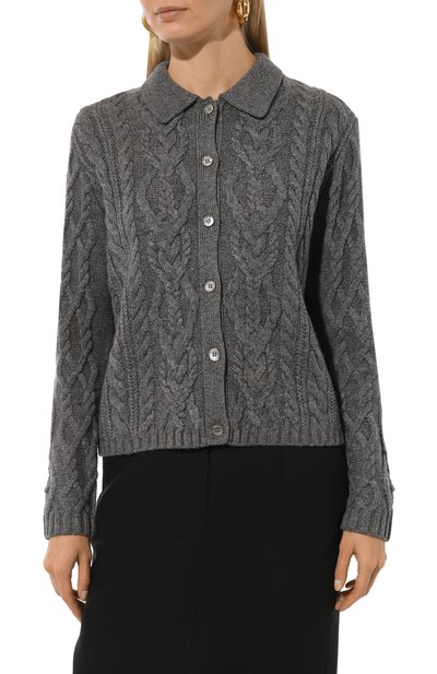 Кардиган SEVENTY VENEZIA светло-серого цвета по цене 31650 руб., арт. MT3640/910696, фото 3 Кардиган SEVENTY VENEZIA, арт. MT3640/910696, фото 3