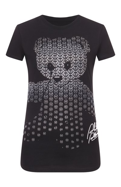 Женская хлопковая футболка PHILIPP PLEIN, арт. SAFC WTK3817 PJY002N