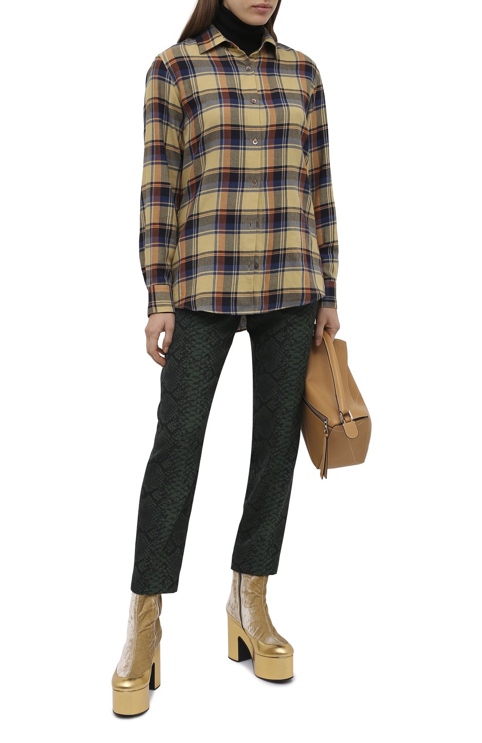 Шерстяные брюки DRIES VAN NOTEN, арт. 202-10967-1080, фото 2