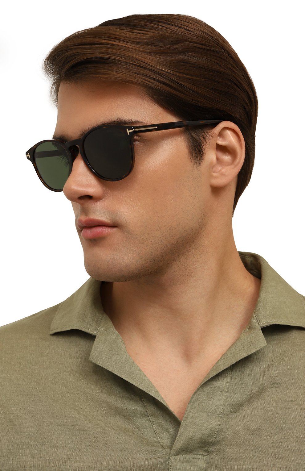 Солнцезащитные очки TOM FORD коричневого цвета по цене 48350 руб., арт. TF1097 52N, фото 2 Солнцезащитные очки TOM FORD, арт. TF1097 52N, фото 2