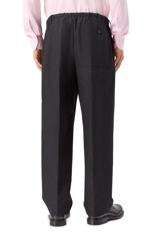 Шерстяные брюки Dries Van Noten 020976-2310-900 Чёрный  020976-2310-900 Фото 4