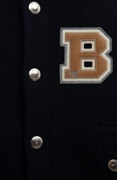 Бомбер BRUNELLO CUCINELLI синего цвета по цене 86900 руб., арт. B36MBH004A, фото 3 Бомбер BRUNELLO CUCINELLI, арт. B36MBH004A, фото 3