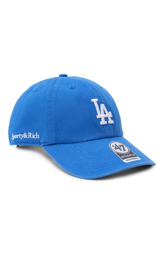 Хлопковая бейсболка Sporty and Rich AC060627668BL67 Синий AC060627668BL67