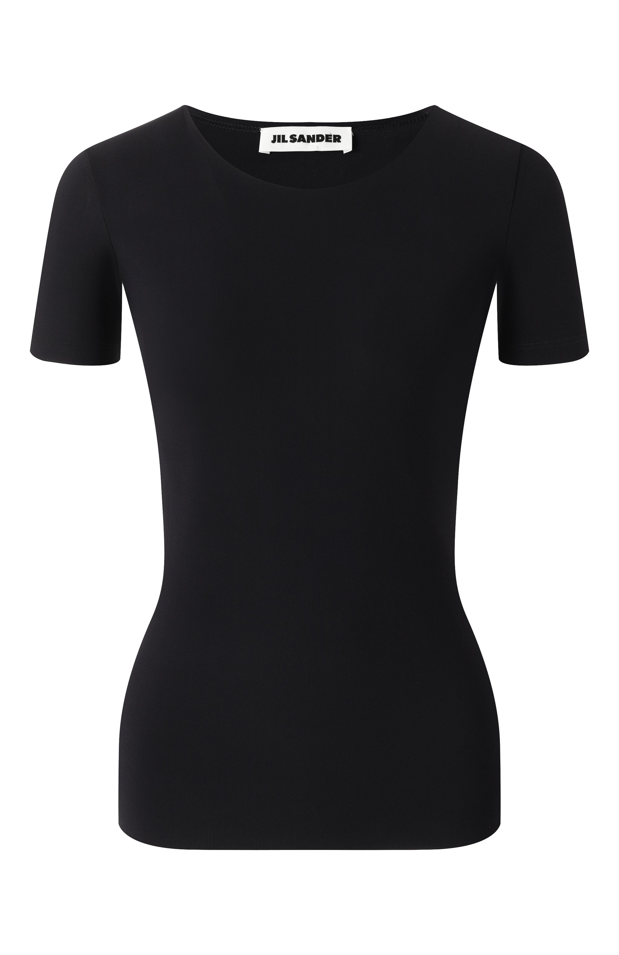 Футболка JIL SANDER темно-синего цвета по цене 25500 руб., арт. J01GC0003/J70026, фото 1 Футболка JIL SANDER, арт. J01GC0003/J70026, фото 1