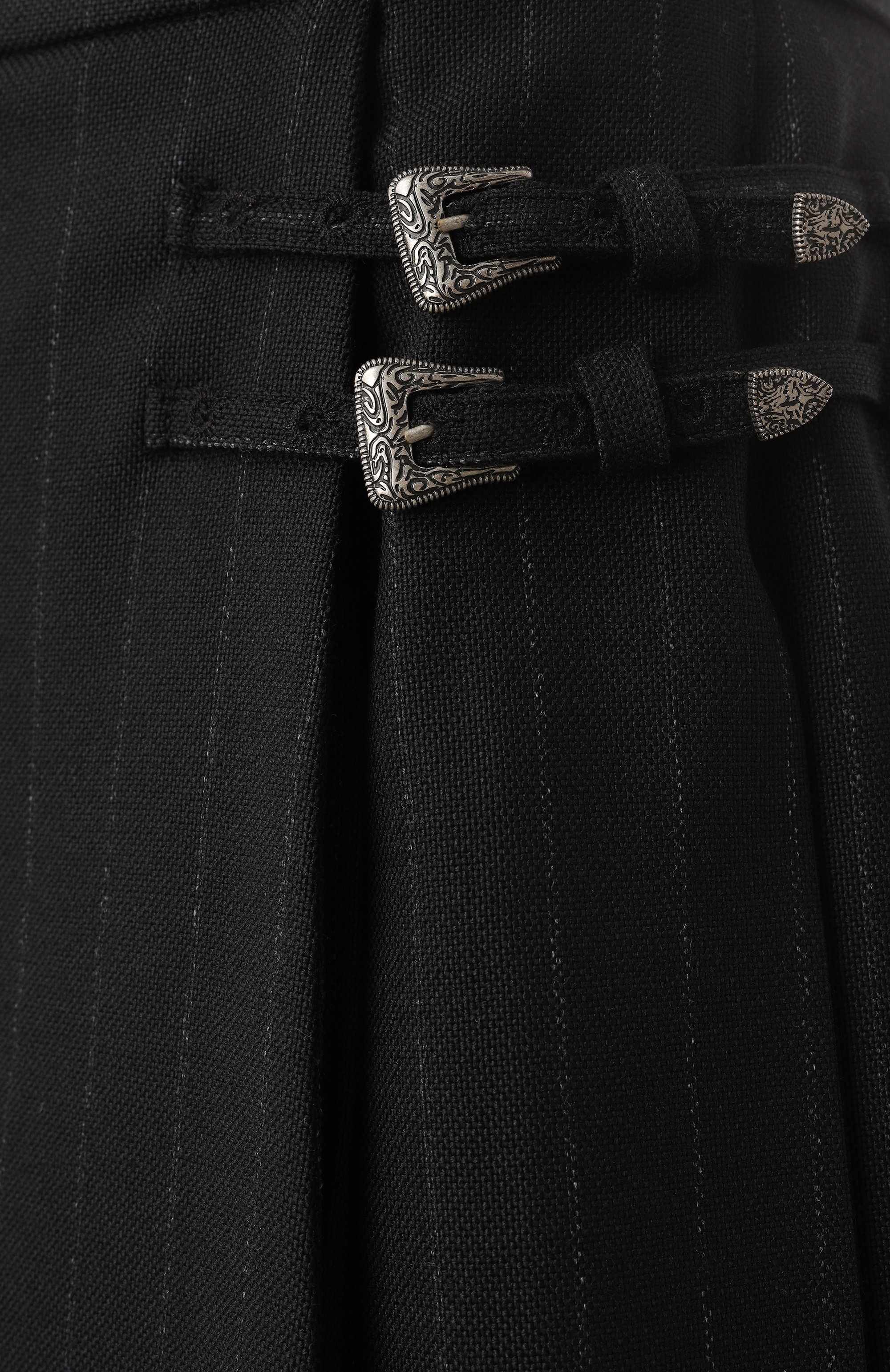 Шерстяная юбка THE KOOPLES черного цвета по цене 37800 руб., арт. FJUP29224K, фото 6 Шерстяная юбка THE KOOPLES, арт. FJUP29224K, фото 6