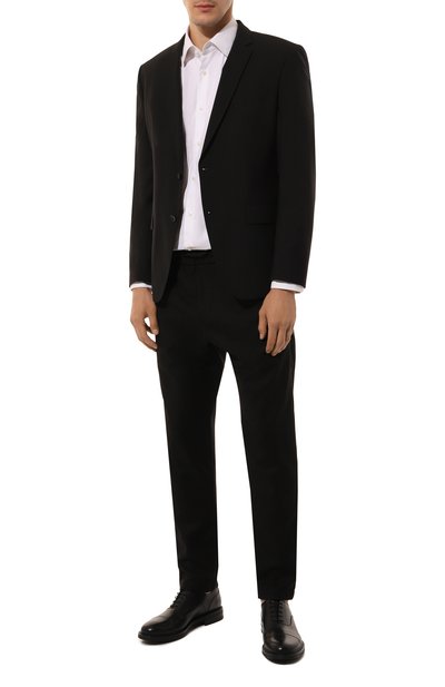 Шерстяной пиджак BOSS черного цвета по цене 52300 руб., арт. 50479994, фото 3 Шерстяной пиджак BOSS, арт. 50479994, фото 3