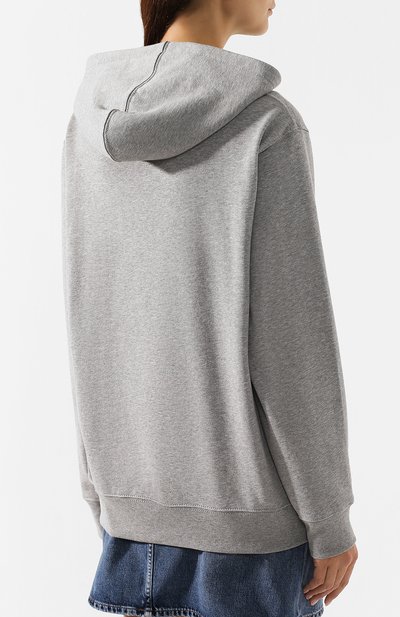 Хлопковое худи MARC JACOBS (THE) светло-серого цвета по цене 18900 руб., арт. M4008404, фото 4 Хлопковое худи MARC JACOBS (THE), арт. M4008404, фото 4