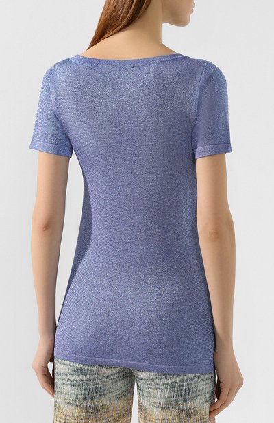Футболка MISSONI синего цвета по цене 48350 руб., арт. MDN00125/BK0281, фото 4 Футболка MISSONI, арт. MDN00125/BK0281, фото 4