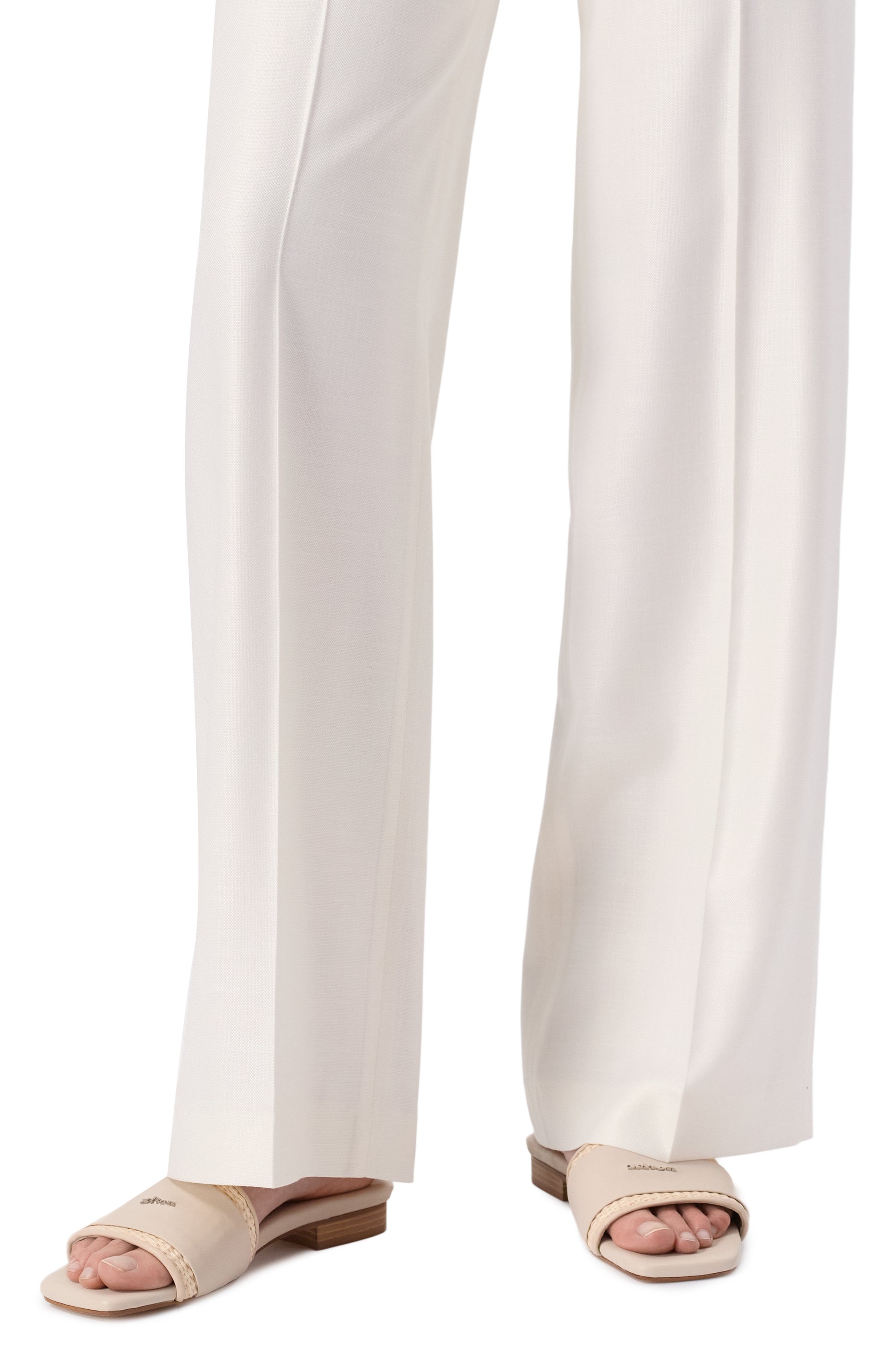 Кожаные шлепанцы KITON бежевого цвета по цене 82700 руб., арт. D59814N0117903, фото 3 Кожаные шлепанцы KITON, арт. D59814N0117903, фото 3