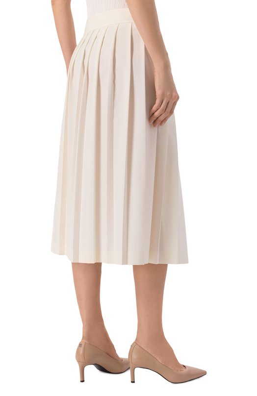 Плиссированная юбка BOSS 50553929 Кремовый  50553929 Фото 4