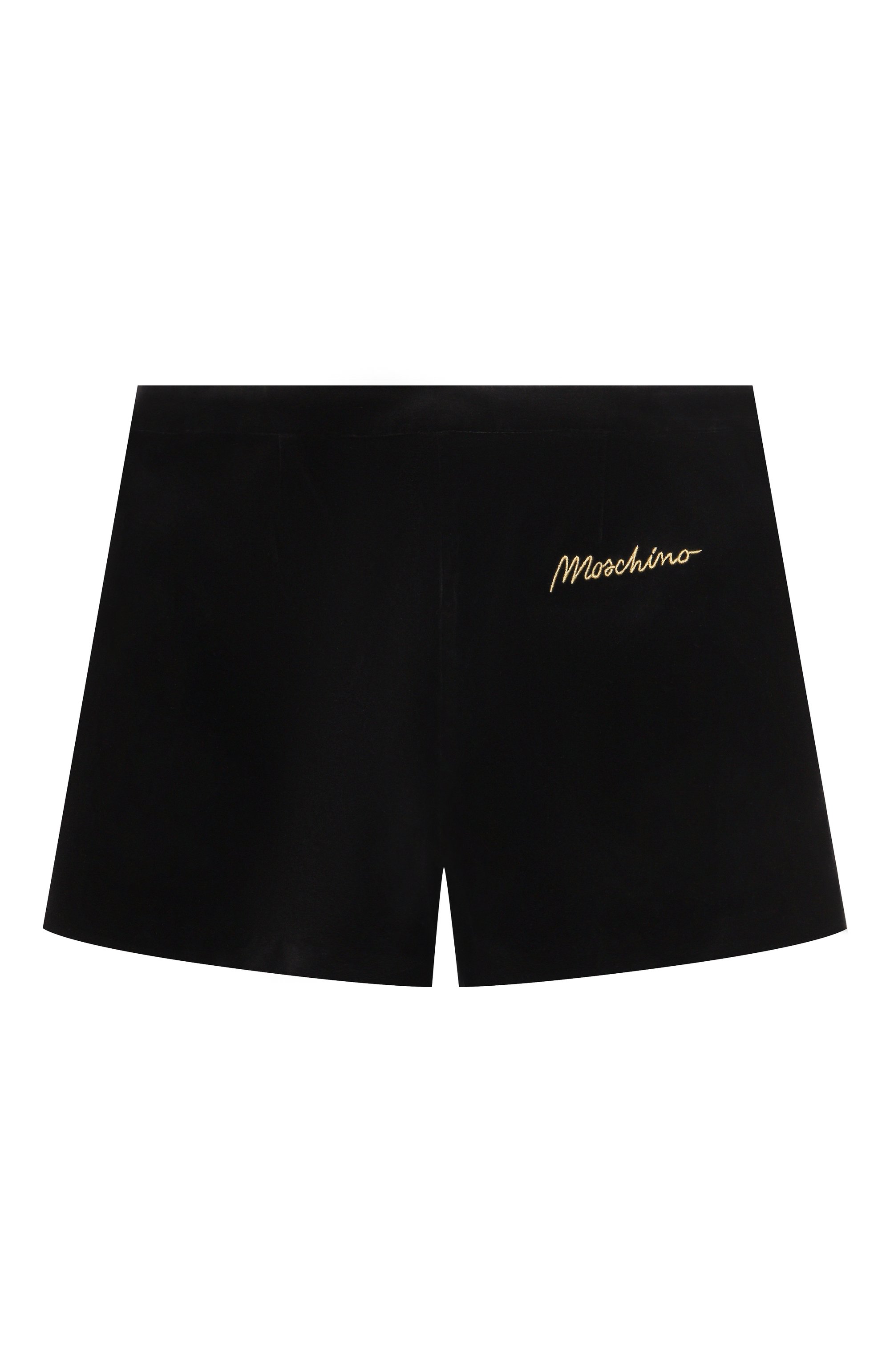 Хлопковые шорты MOSCHINO черного цвета по цене 24000 руб., арт. HDQ01V/LWA07/10-14, фото 2 Хлопковые шорты MOSCHINO, арт. HDQ01V/LWA07/10-14, фото 2