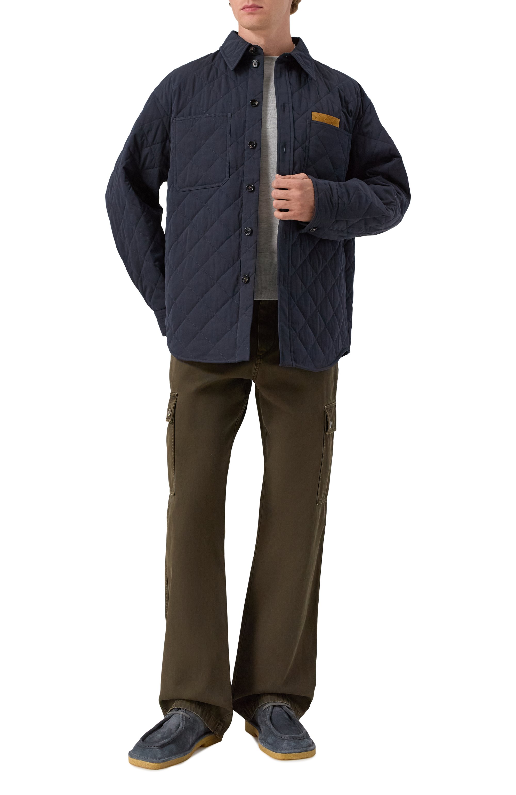 Хлопковая куртка-рубашка BOTTEGA VENETA, арт. 837036/V5060, фото 2