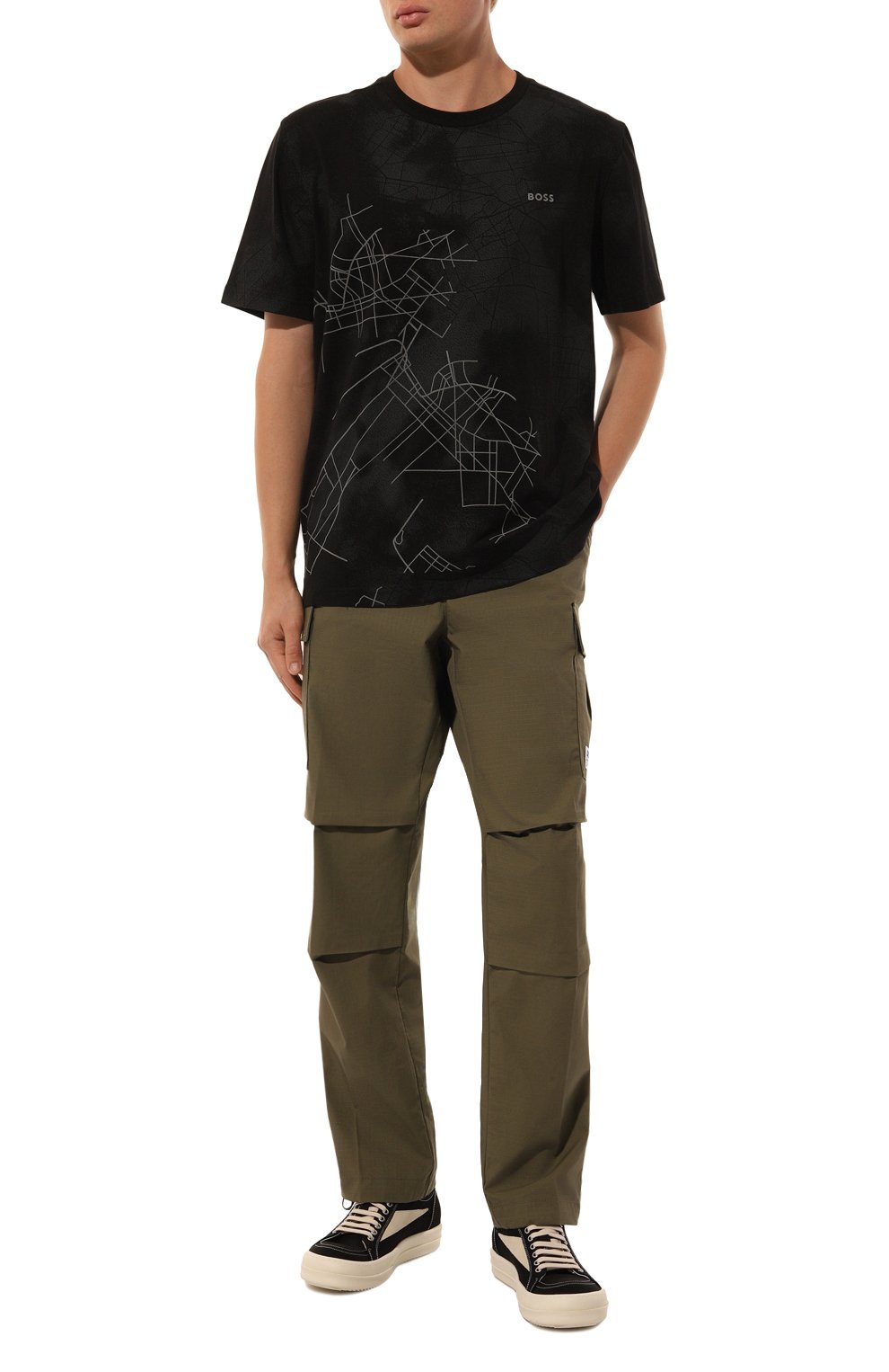 Хлопковые брюки-карго HUGO BLUE, арт. 50517923, фото 2