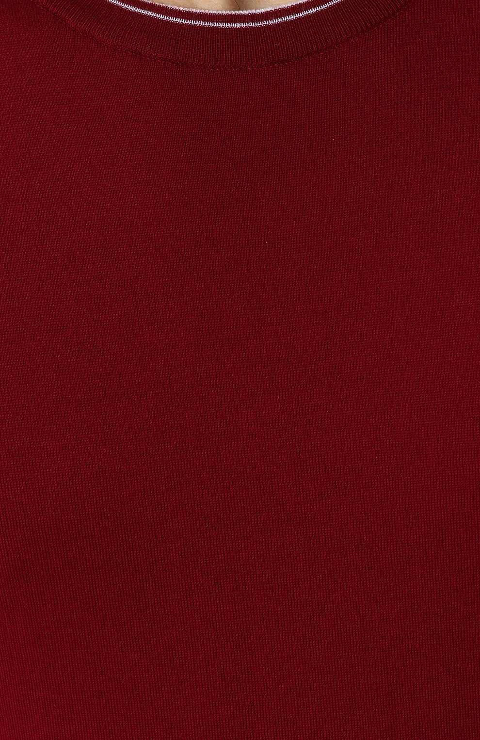 Хлопковый однотонный джемпер KITON, арт. UK31E18K246001, фото 5