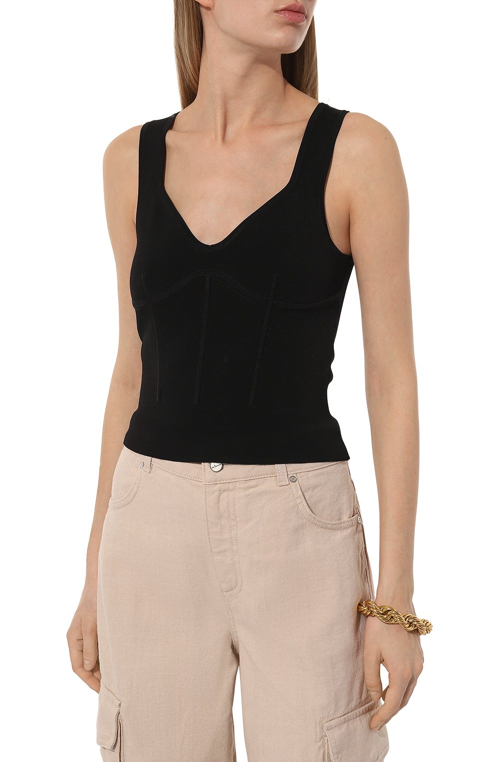 Топ из вискозы и хлопка NINA RICCI, арт. 24PMPU018, фото 3