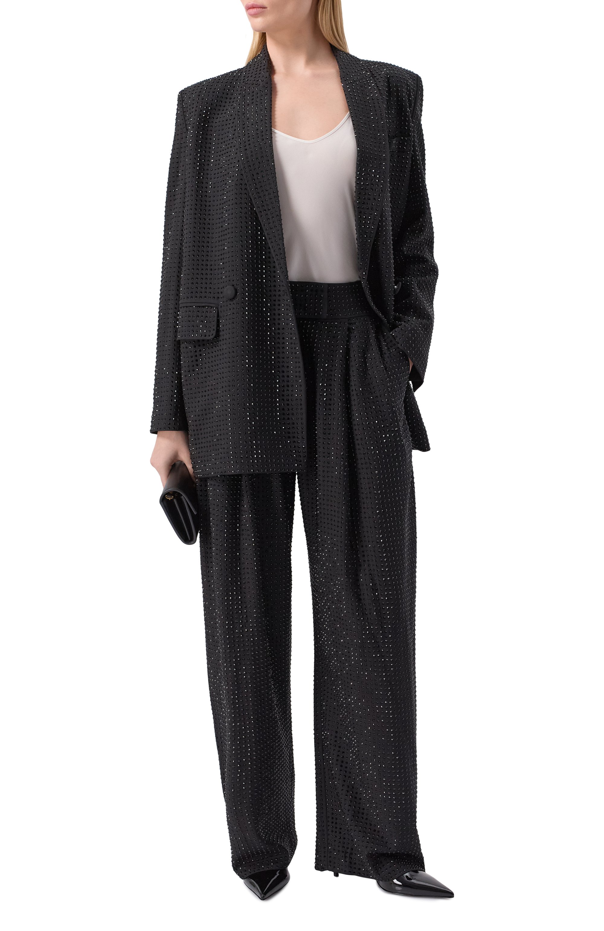 Брюки с отделкой стразами PINKO, арт. 103549/A287, фото 2