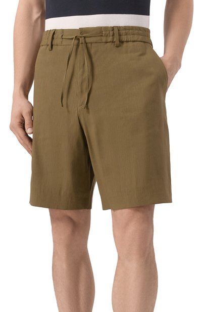 Шорты изо льна и вискозы BOSS, арт. 50540694, фото 3