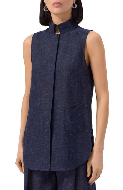 Топ изо льна и вискозы EMPORIO ARMANI, арт. EW000996/TE10381, фото 3