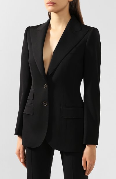 Жакет из смеси шерсти и шелка DOLCE & GABBANA, арт. F296TT/FUBD6, фото 3