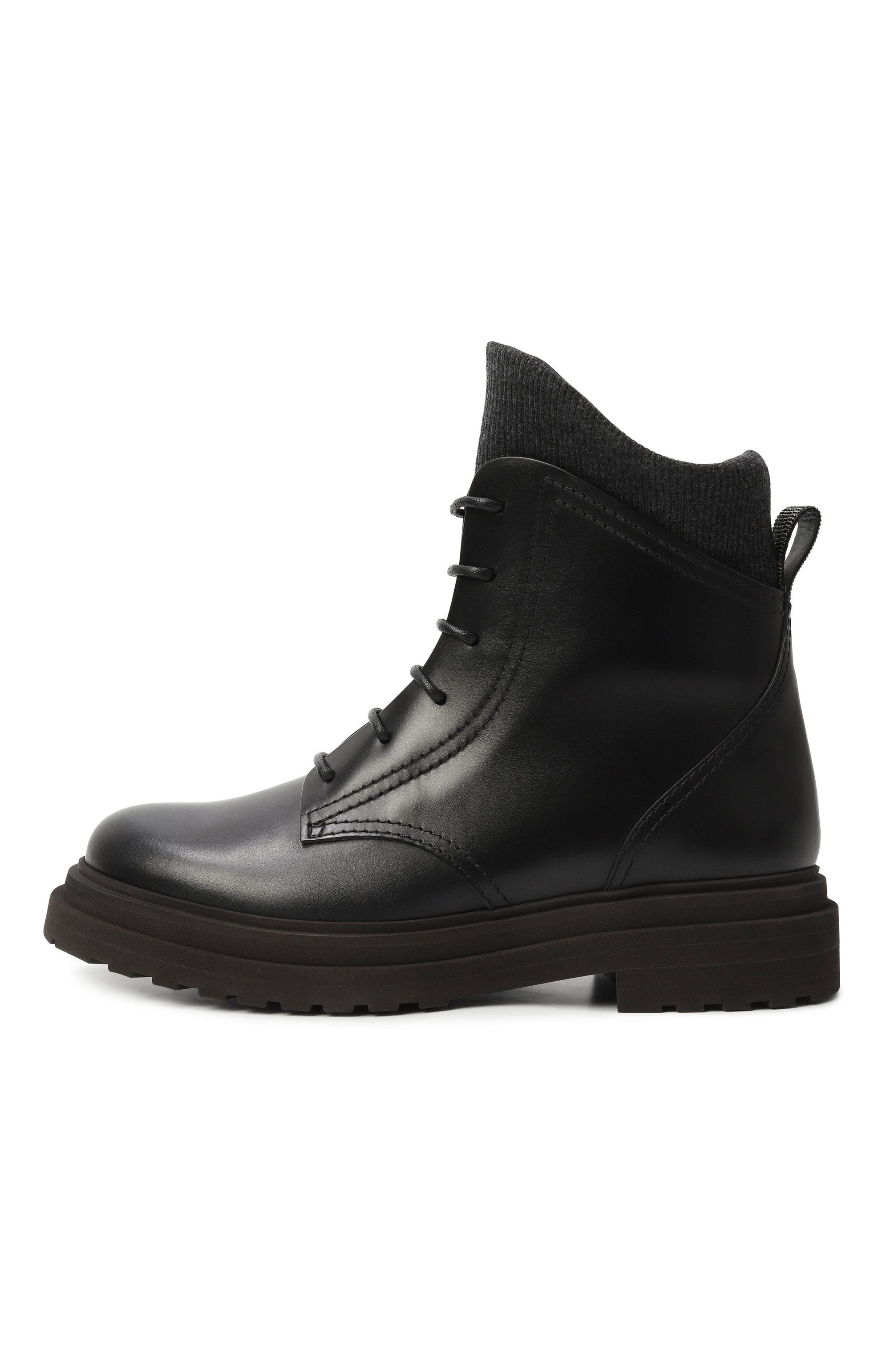 Кожаные ботинки BRUNELLO CUCINELLI, арт. MZ0LG3037P, фото 4