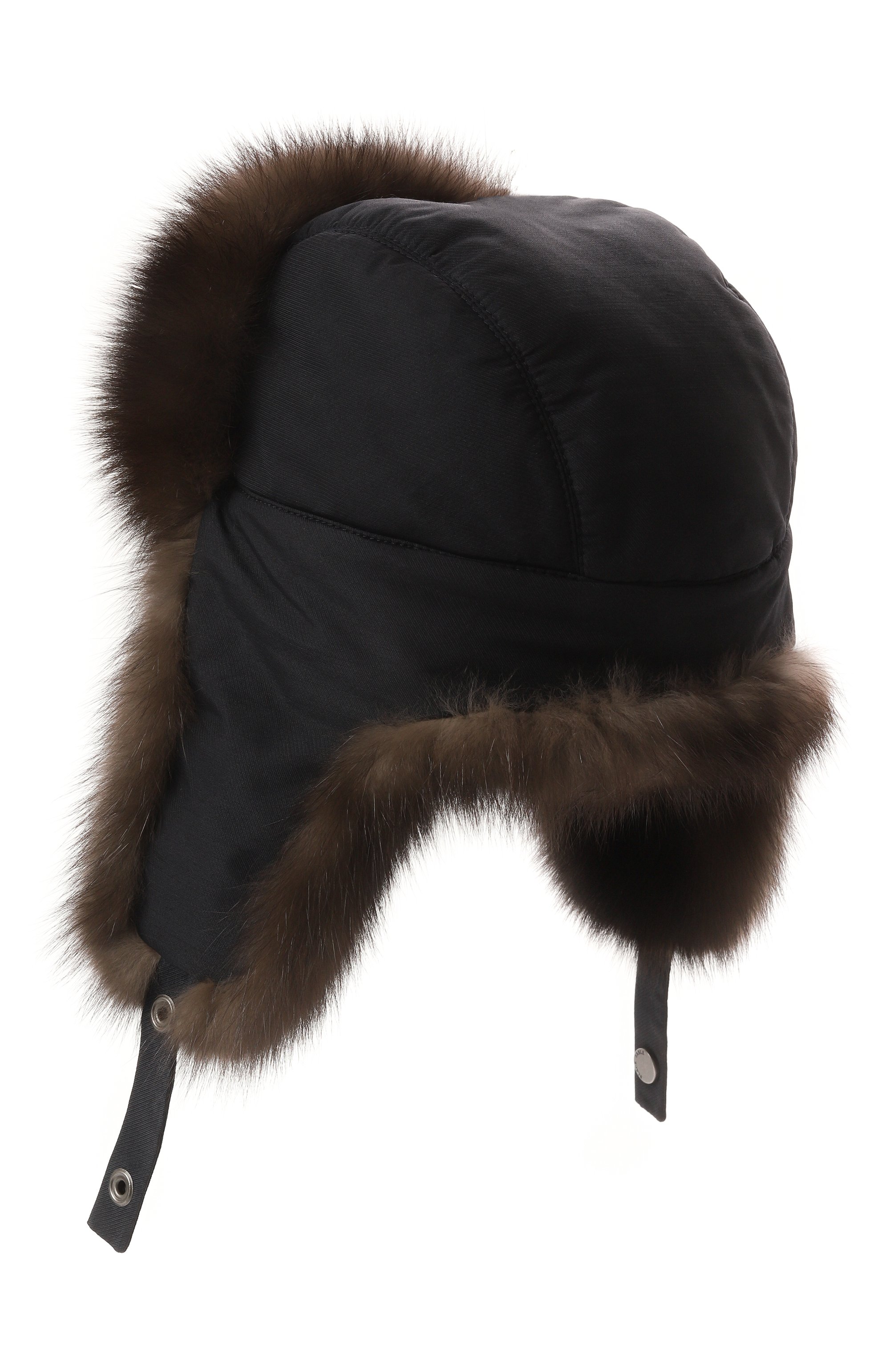 Шапка-ушанка antistorm с мехом соболя BLACK SABLE темно-синего цвета по цене 221000 руб., арт. BS-005AF2, фото 2 Шапка-ушанка antistorm с мехом соболя BLACK SABLE, арт. BS-005AF2, фото 2