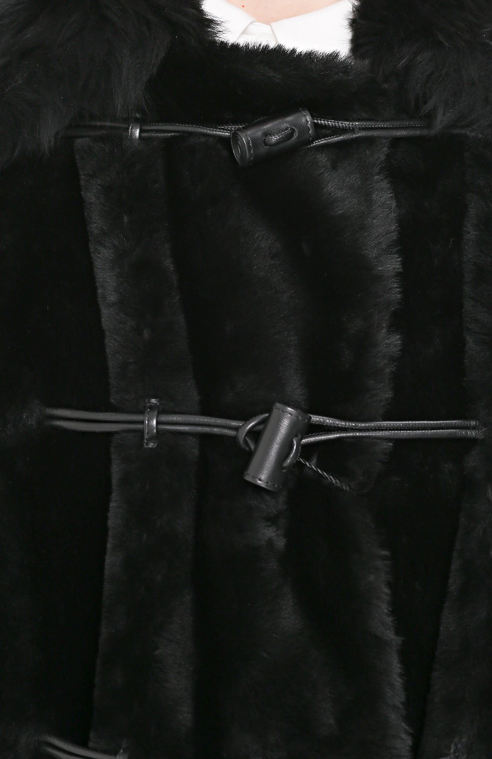 Укороченная шуба прямого кроя из овчины GIORGIO ARMANI, арт. ZAB12P/ZAP28, фото 5