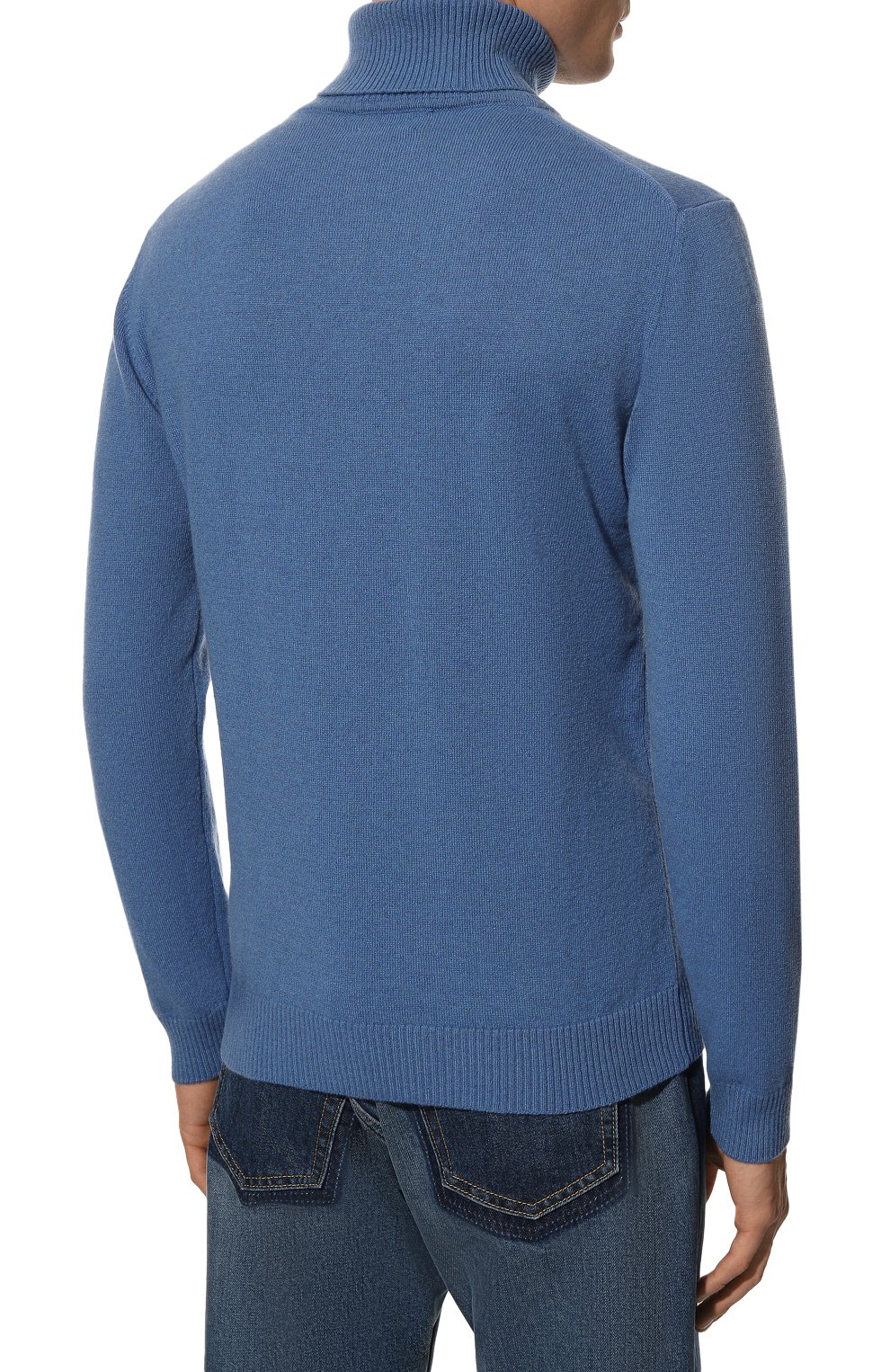Кашемировая водолазка DANIELE FIESOLI синего цвета по цене 42050 руб., арт. WS 3002, фото 4 Кашемировая водолазка DANIELE FIESOLI, арт. WS 3002, фото 4