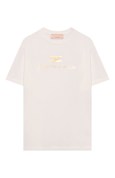 Хлопковая футболка ELISABETTA FRANCHI LA MIA BAMBINA, арт. EFTS2600/JE006_001