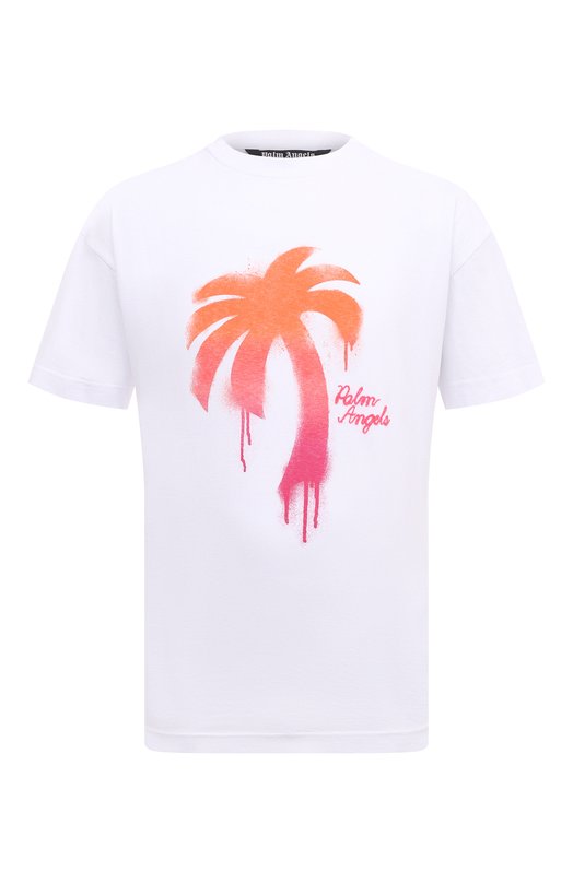 

Хлопковая футболка Palm Angels, Белый
