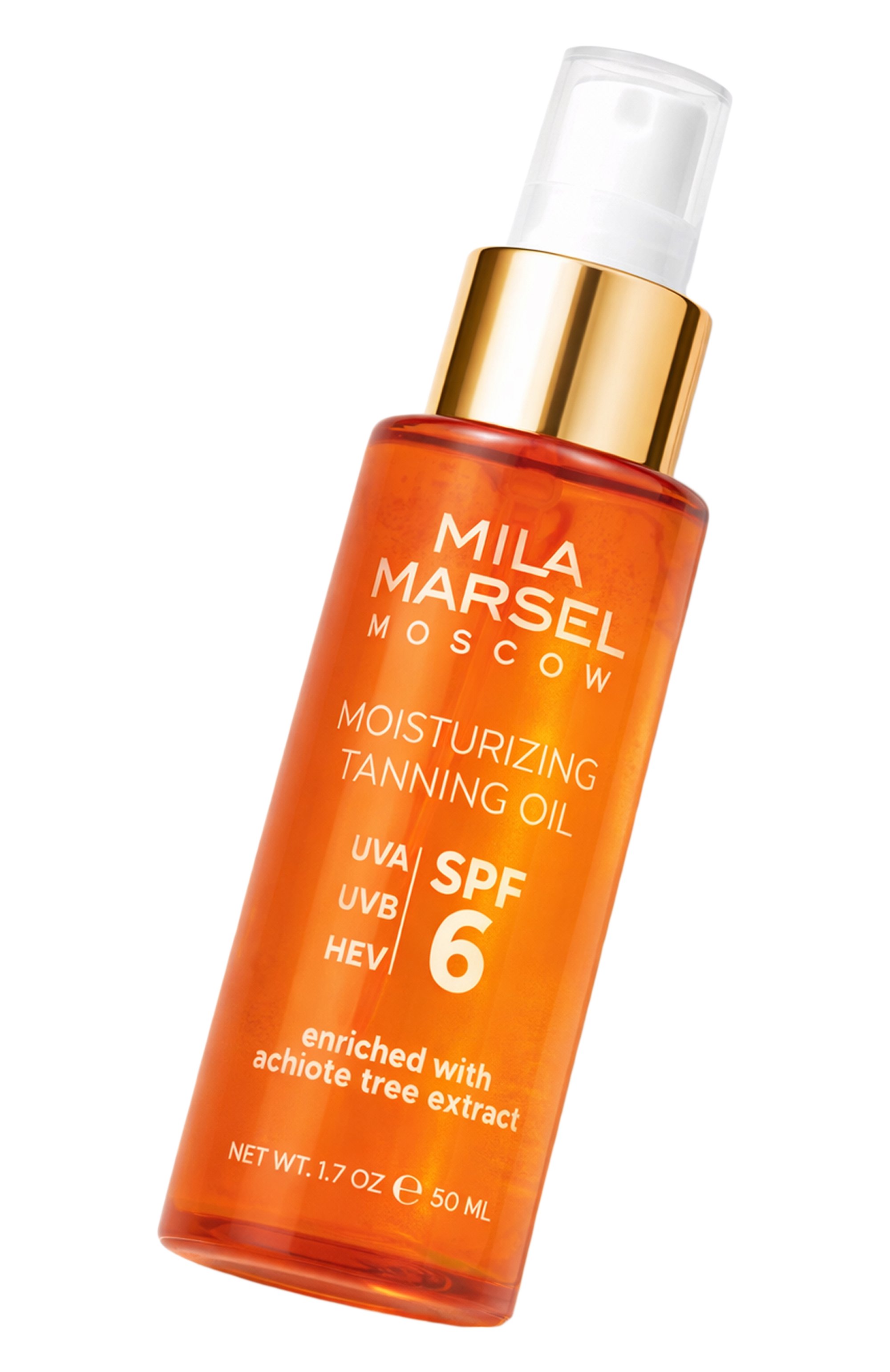 Увлажняющее масло для тела с эффектом загара spf 6 (50ml) MILAMARSEL, арт. 4630225092731, фото 2