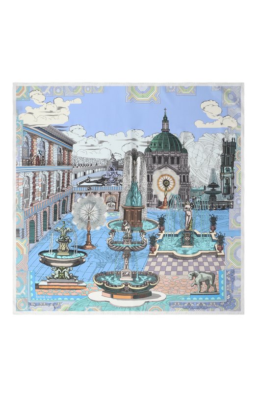 Шелковый платок Fontaine Radical Chic 711242.07.02 Голубой  711242.07.02 Фото 4
