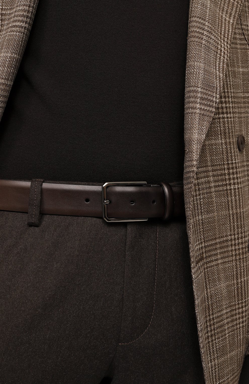 Кожаный ремень SANTONI, арт. CM35VS003B91GVVDG27, фото 2