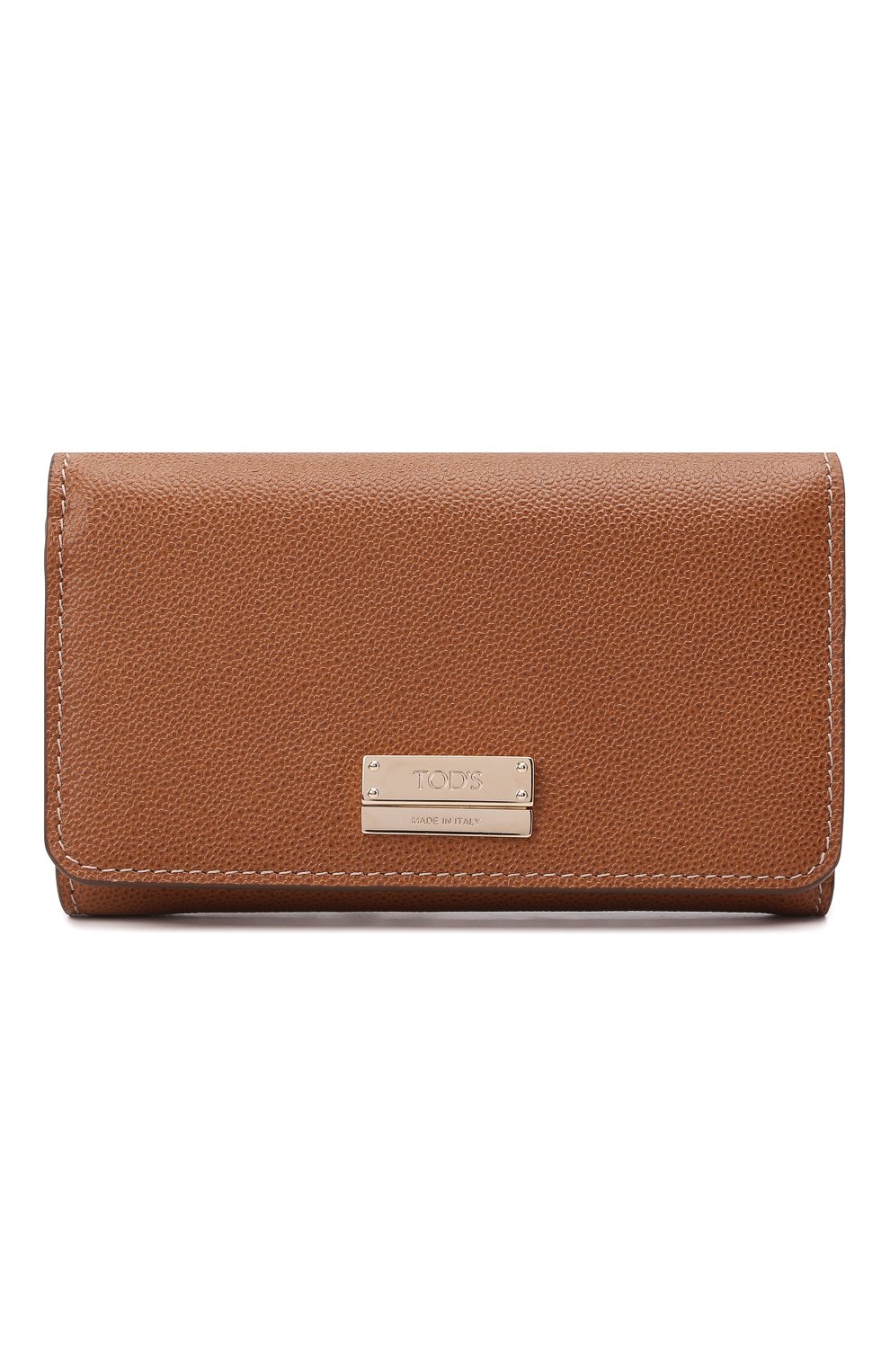 Кожаное портмоне TOD’S коричневого цвета по цене 37450 руб., арт. XAWENBB3300Q0N, фото 1 Кожаное портмоне TOD’S, арт. XAWENBB3300Q0N, фото 1
